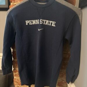Penn State Nike Long Sleeve Waffle Knit Pullover Nittany Lions Size Small